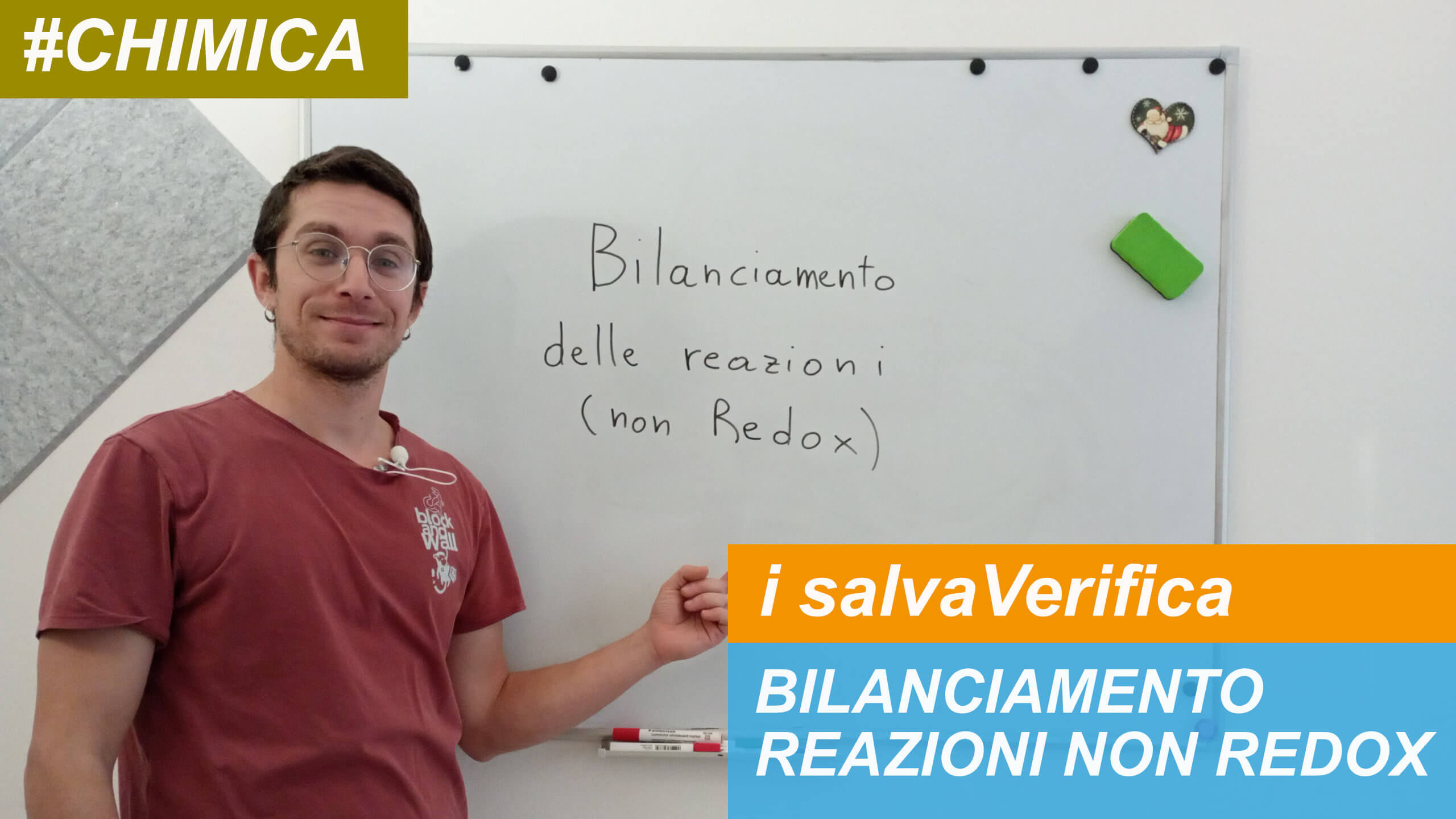 Bilanciamento delle reazioni non redox – video salvaVerifica di Corner4