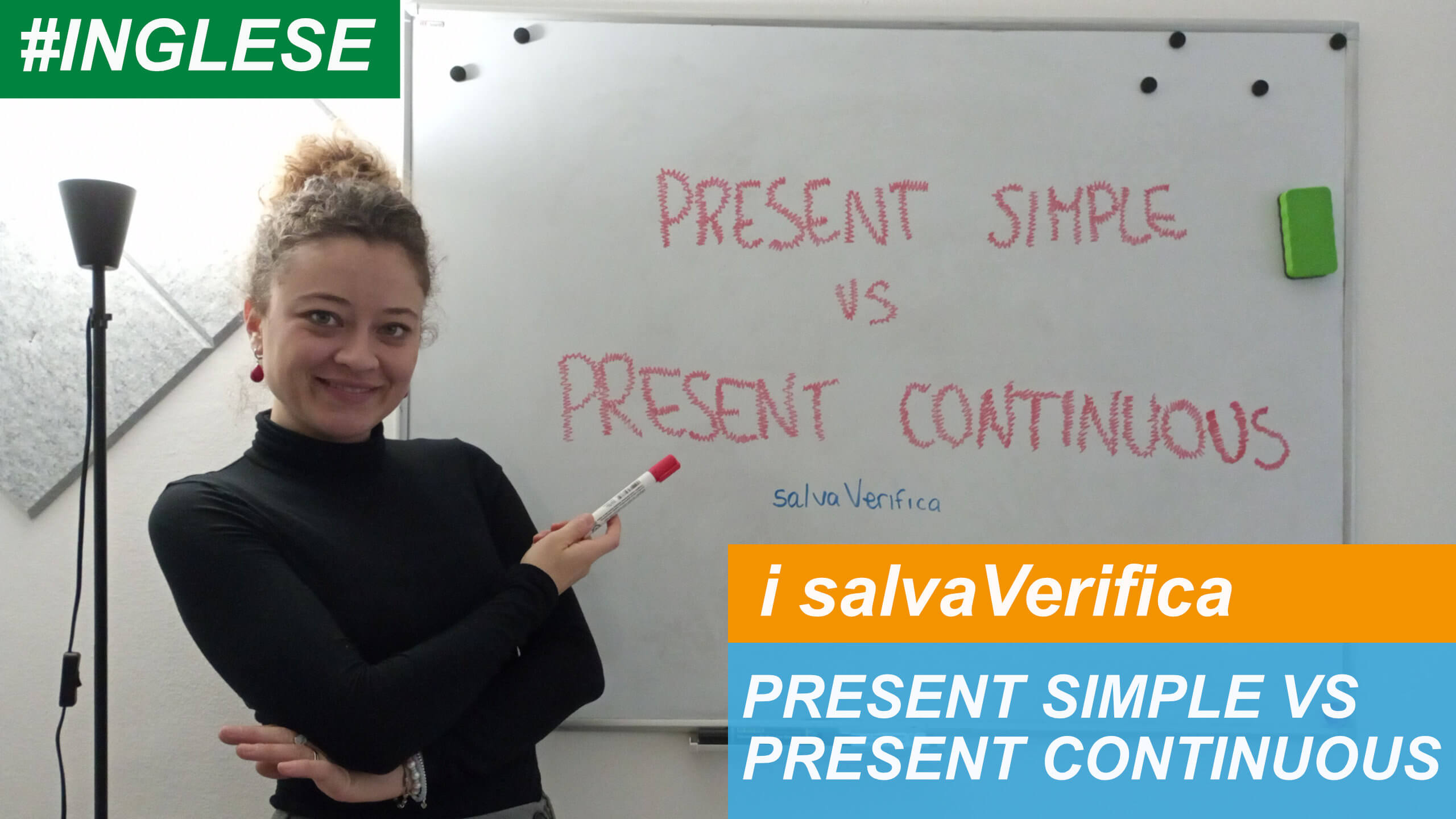 Present Simple vs Present Continuous, differenze ed esempi – video salvaVerifica di Corner4